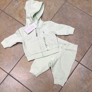 Ralph Lauren Baby French Terry Hoodie & Pant Set